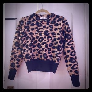 Animal leopard print sweater zara M
